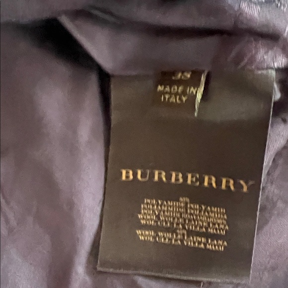 Burberry Dark Purple Trench Coat Size 38 - Picture 11 of 11